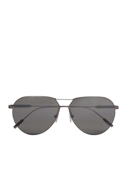 Zegna Γυαλιά Ηλίου Γκρι με Μεταλλικό Σκελετό Zegna Γυαλιά Ηλίου Γκρι με Μεταλλικό Σκελετό