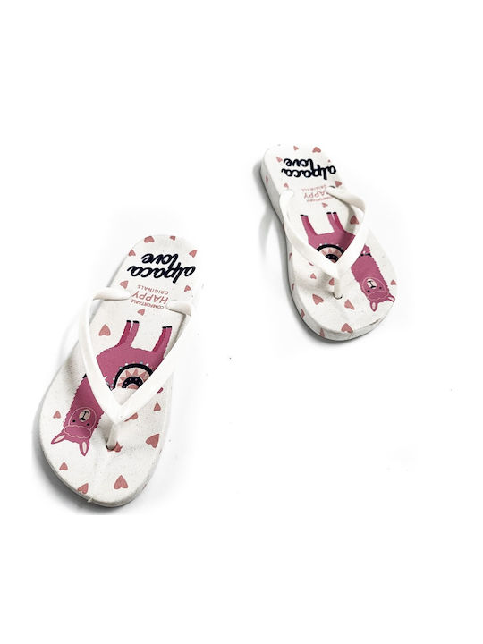 Παιδικές Σαγιονάρες Flip Flops Λευκές