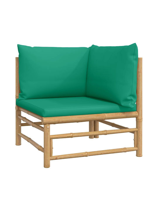 vidaXL Garden & Outdoor Furniture Sets Living Room Set 6 Pieces Green with Pillows