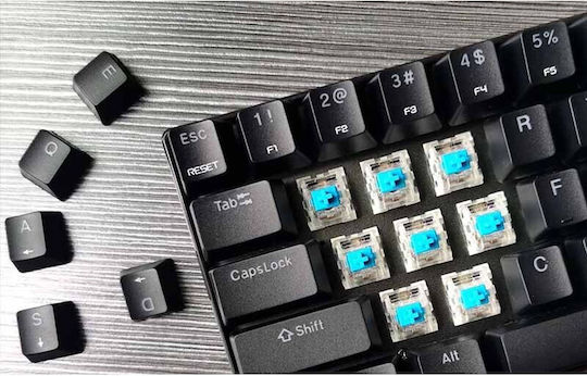 Motospeed CK67 Gaming Tastatură Mecanică 65% cu Custom Blue comutatoare și iluminare RGB (Engleză US)