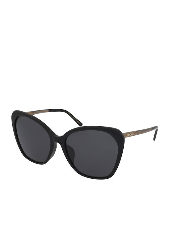 Jimmy Choo Γυαλιά Ηλίου Μαύρα με Κοκκάλινο Σκελετό Jimmy Choo Γυαλιά Ηλίου Μαύρα με Κοκκάλινο Σκελετό