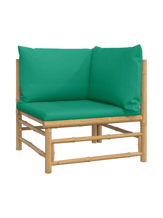 Zweisitziges Sofa Außenbereich Bamboo mit Kissen 138x69x65cm