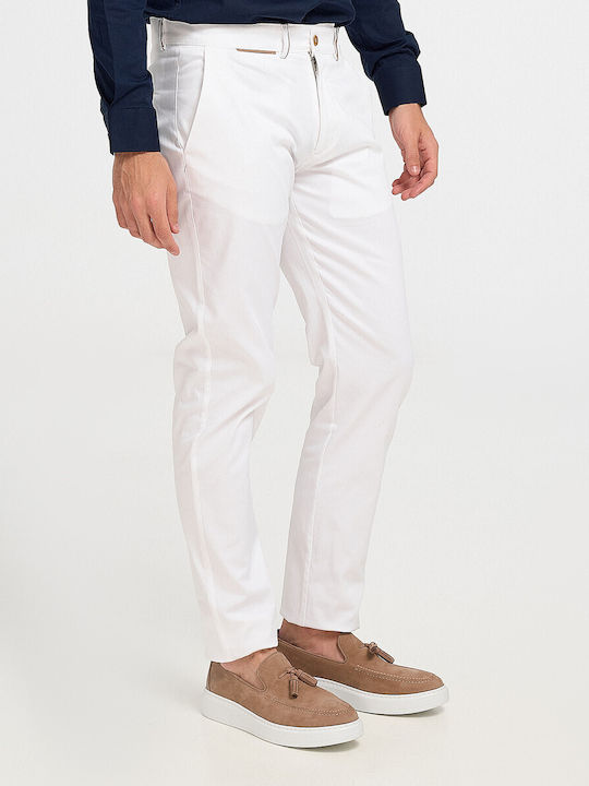 TESSUTI MEN'S TROUSERS - 230123 WHITE