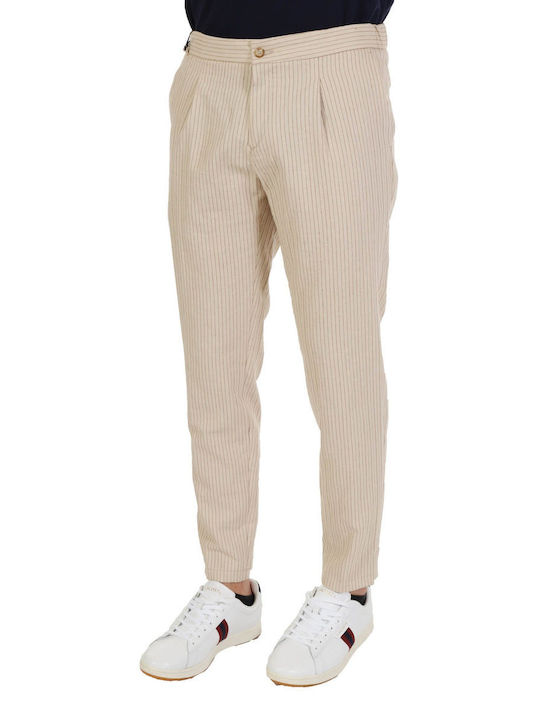 AT.P.CO CHINO TROUSERS CHINO WITH PLEATS THROWN ELASTIC WAIST BERLINO563 TF286 BEIGE