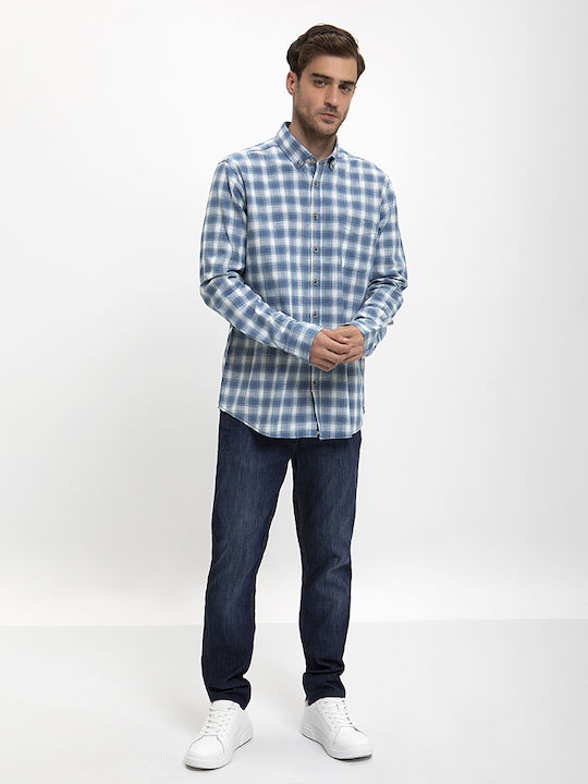 Button Down Modern Fit Shirt in Raf Check Basefield Raf Check