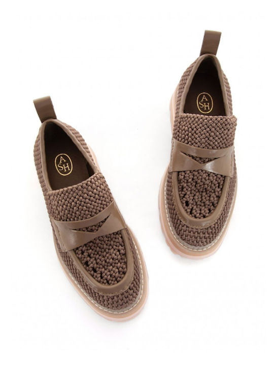Combo Γυναικεία Loafers σε Καφέ Χρώμα