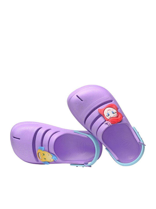 Princesas Children's Beach Shoes Lilac