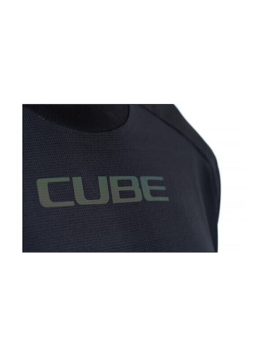 CUBE ATX Round Neck Ανδρική Μακρυμάνικη Μπλούζα Ποδηλασίας Μπλε