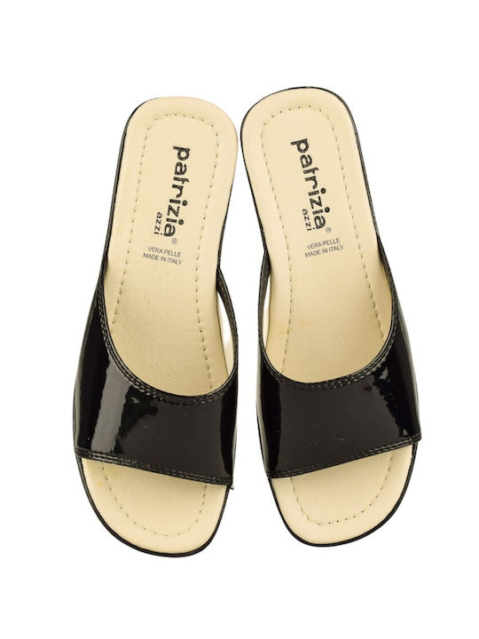 Papuci de casă pentru femei | Patrizia | 45177 | Negru Patent Leather