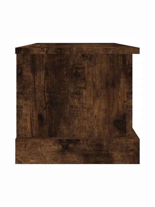 vidaXL Storage Box Καπνιστή Wooden Decorative Trunk Brown 50x30x28cm