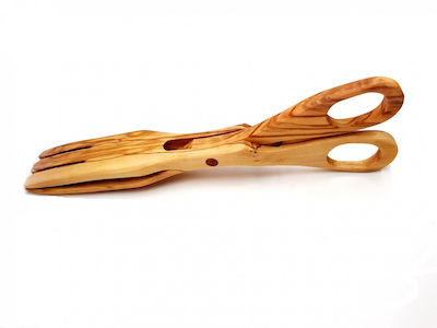 Wooden Art Scissors - Salad and Pasta Serving Handle 28cm (0440)