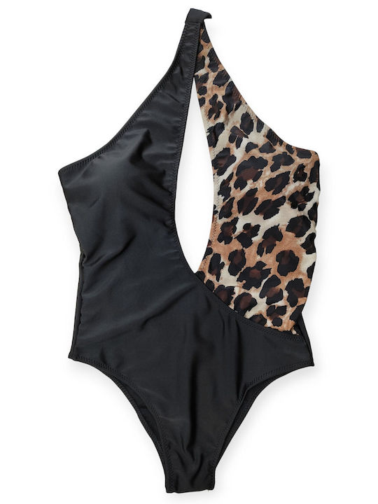 Costum de baie dintr-o bucată cu imprimeu animal RAZIE DONNA 134 LEOPAR BROWN EAN: 4894129048