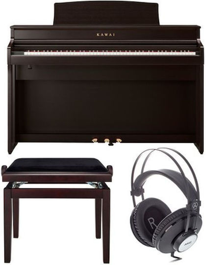 Kawai Elektrisch Aufrecht Klavier CA-501-R Eingebaute Lautsprecher und Anschluss an Kopfhörer und Computer Palisanderholz