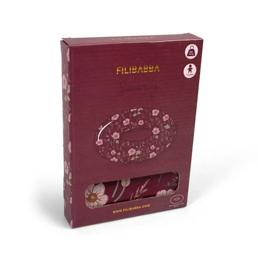 Filibabba Kinder Schwimmring Fall Flowers mit Durchmesser 40cm. Rot