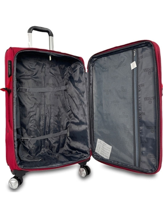 Large Nylon Suitcase Crete Red