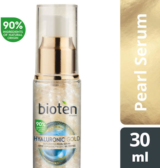 Bioten Hyaloronic Gold Moisturizing & Anti-aging Serum Face with Niacinamide & Hyaluronic Acid for Firming & Revitalization 30ml