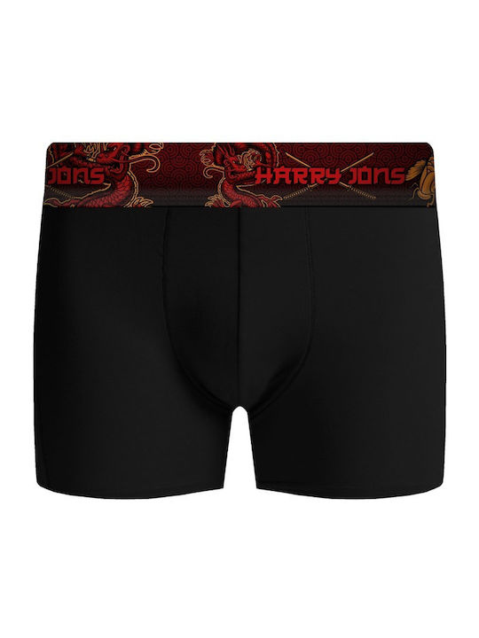 Samurai Herren Boxershorts Schwarz 3Packung