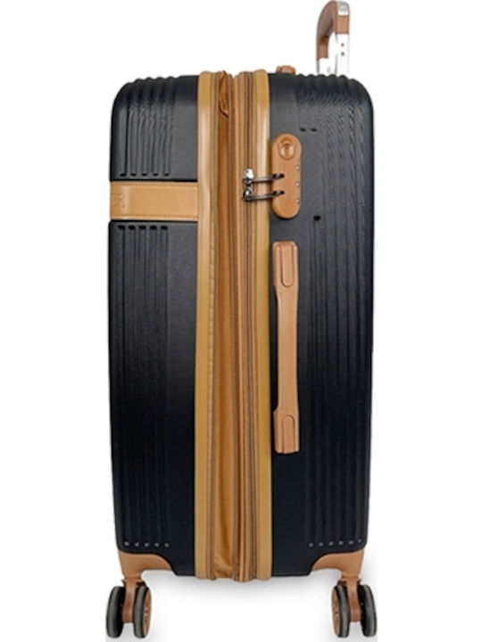 Ithaki Cabin Travel Suitcase Hard Black with 4 Wheels Height 55cm 01000498