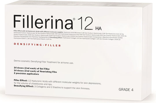 Labo 12 Tratament Intensiv Filler Densificator Clasa 4 Clasa 4 Serum Hidratant & Anti-îmbătrânire Pentru Fata cu Acid Hialuronic & Colagen pentru Tonifiere & Imperfecțiuni 2x30ml