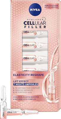 Nivea Cellular Hyaluron Filler +Elasticity Reshape Подсилвател За лице с хиалуронова киселина за Свиване 7x1.2мл