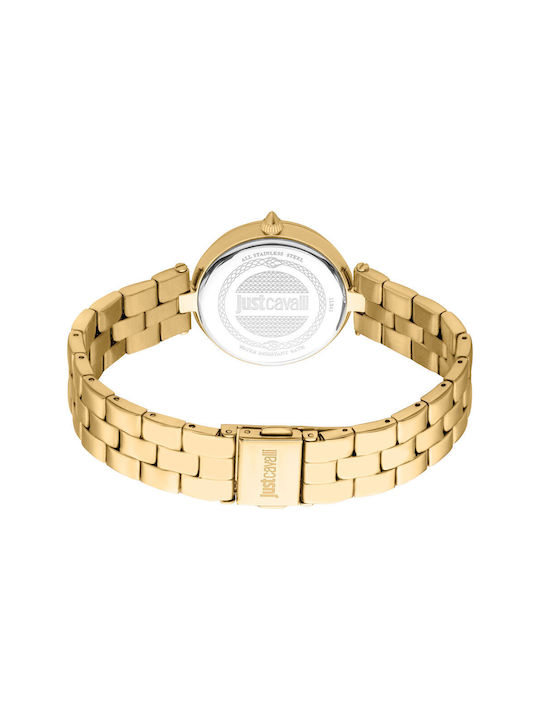 Just Cavalli Uhr mit Gold Metallarmband