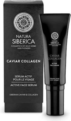 Natura Siberica Moisturizing Face Serum Collagen Active Suitable for All Skin Types with Caviar 30ml