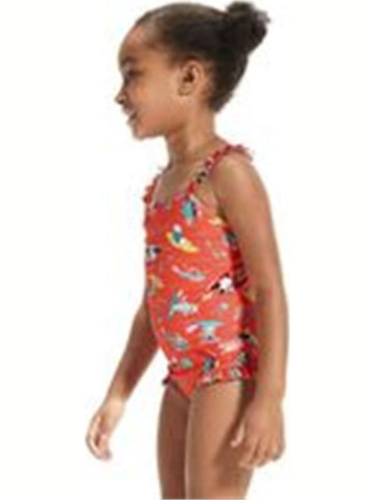 Speedo Детски Бански Една част Оранжев