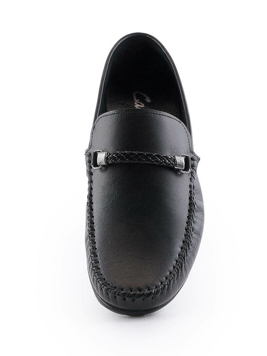 Gale Men's Leather Moccasins Black