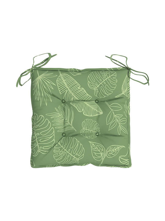 vidaXL Garden Chair Cushion Green 4 Pieces 40x40cm