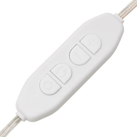 vidaXL Καθρέπτης Τοίχου Οβάλ με LED Φωτισμό 30x80cm