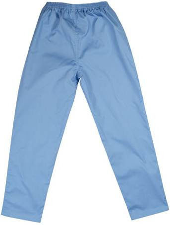 Alezi Classic Unisex Medical Pants and Blouse Set Light Blue Cotton and Polyester