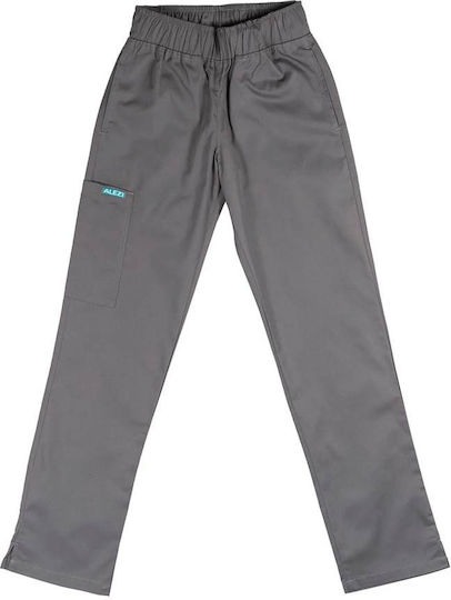 Alezi Classic Women's Gray Pants & Blouse Set Cotton and Polyester