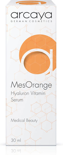 Arcaya Mesorange Ενυδατικό & Αντιγηραντικό Serum Προσώπου με Βιταμίνη C & Νιασιναμίδη για Λάμψη & Σύσφιξη 30ml