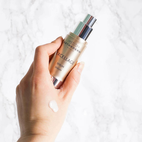 Institut Esthederm Excellage Moisturizing & Anti-aging Serum Face with Niacinamide & Peptides for Radiance & Firming 30ml