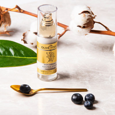 Olive Touch Anti-Wrinkle Control System Ενυδατικό & Αντιγηραντικό Serum Προσώπου με Υαλουρονικό Οξύ 30ml