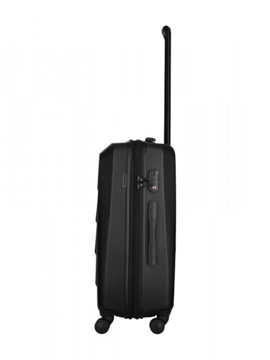 Wenger Prymo Medium Hard Black Suitcase With 4 Wheels Height 65cm