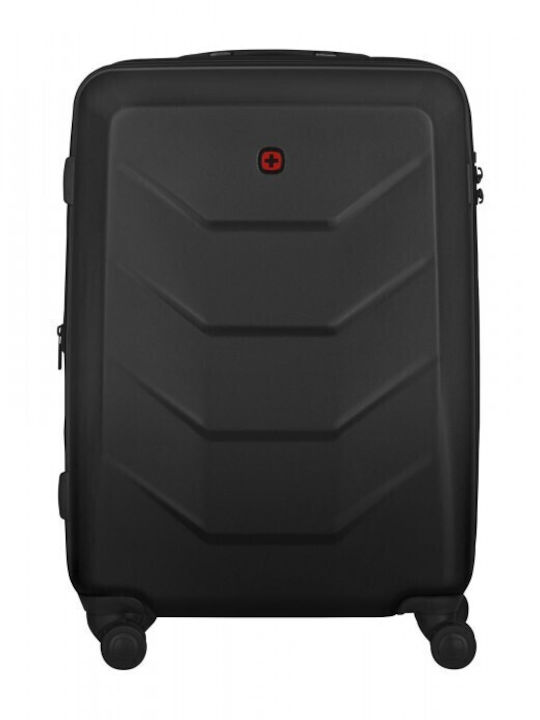Wenger Prymo Medium Hard Black Suitcase With 4 Wheels Height 65cm