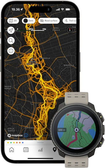 Suunto Vertical Stainless Steel 49mm Smartwatch with Heart Rate Monitor (Black Sand)