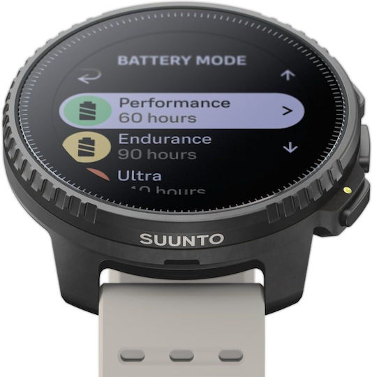 Suunto Vertical Stainless Steel 49mm Smartwatch with Heart Rate Monitor (Black Sand)