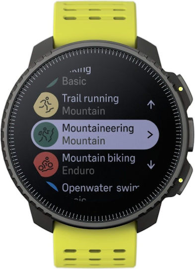 Suunto Vertical Stainless Steel 49mm Smartwatch with Heart Rate Monitor (Black Lime)