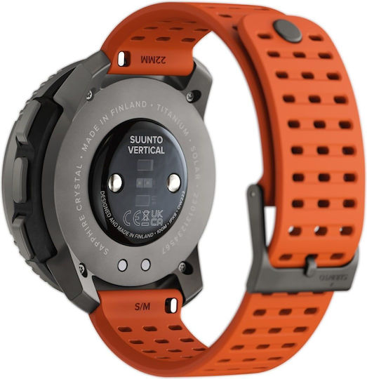 Suunto Vertical Titanium 49mm Waterproof Smartwatch with Heart Rate Monitor (Canyon)