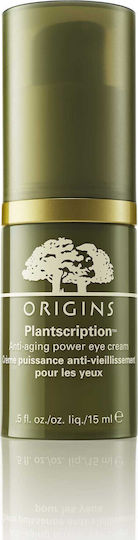 Origins Plantscription Anti Aging Power Eye Cream for Moisturizing and Anti Wrinkle 15ml