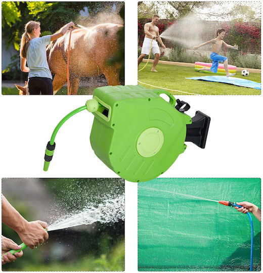 Durhand Automatic Watering Wind Wall Mounted with Hose 15m