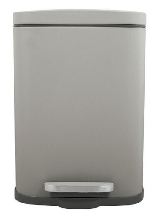 Dimitracas Akira 05392.003 Metallic Bathroom Basket Soft Close 5lt Beige