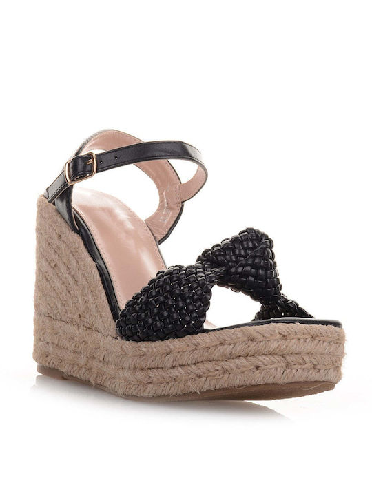 Famous Shoes Platforme dama Negre