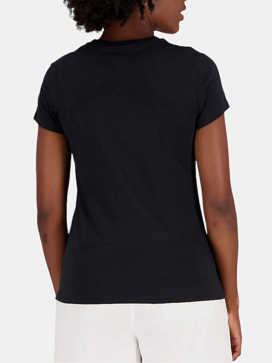 New Balance Γυναικείο Αθλητικό T-shirt Μαύρο