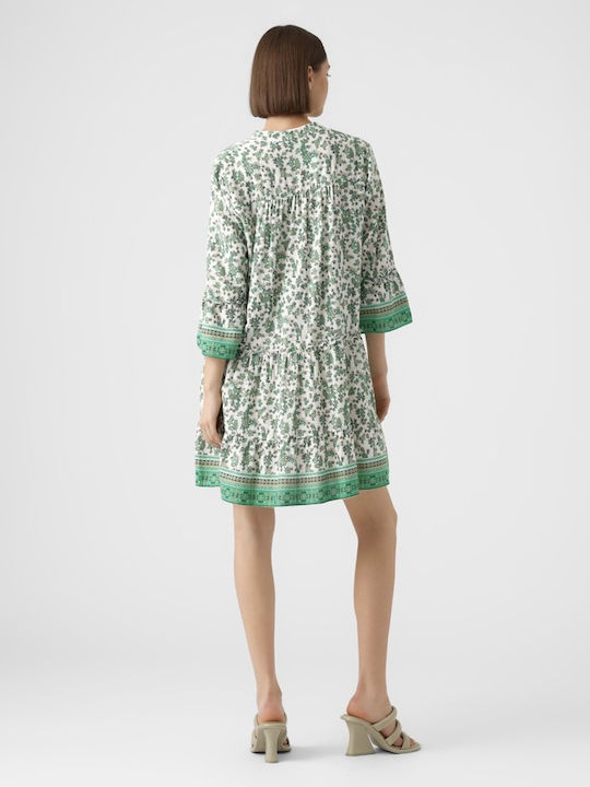 Vero Moda Καλοκαιρινό Mini Φόρεμα Πράσινο