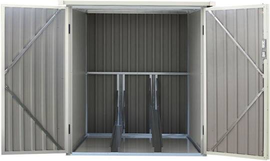 Metallische Gartenhaus Galvanisiert 1.42x1.98x1.57m Metallische Gartenhaus Galvanisiert 1.42x1.98x1.57m