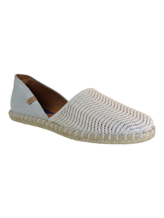 Verbenas 111270 Women's Leather Espadrilles White