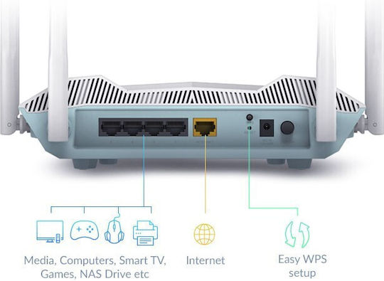 D-Link Eagle Pro AI R32 Ασύρματο Router Wi‑Fi 6 με 3 Θύρες